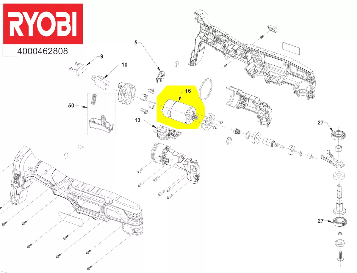 Moteur réf. 5131042156 Ryobi
